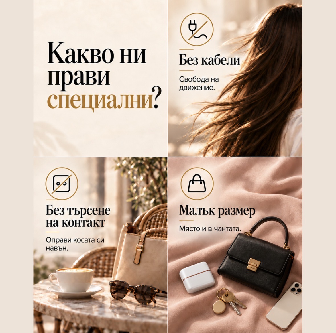 Мини преса за коса - бяла — снимка 2